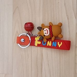Cute Lovely Cow Keychain Bright Color